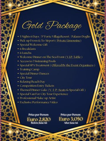 5 Nights 6 Days / 5* Forte VillageResort / Palazzo Doglio
Pick-up From & To Airport ( Private Limous