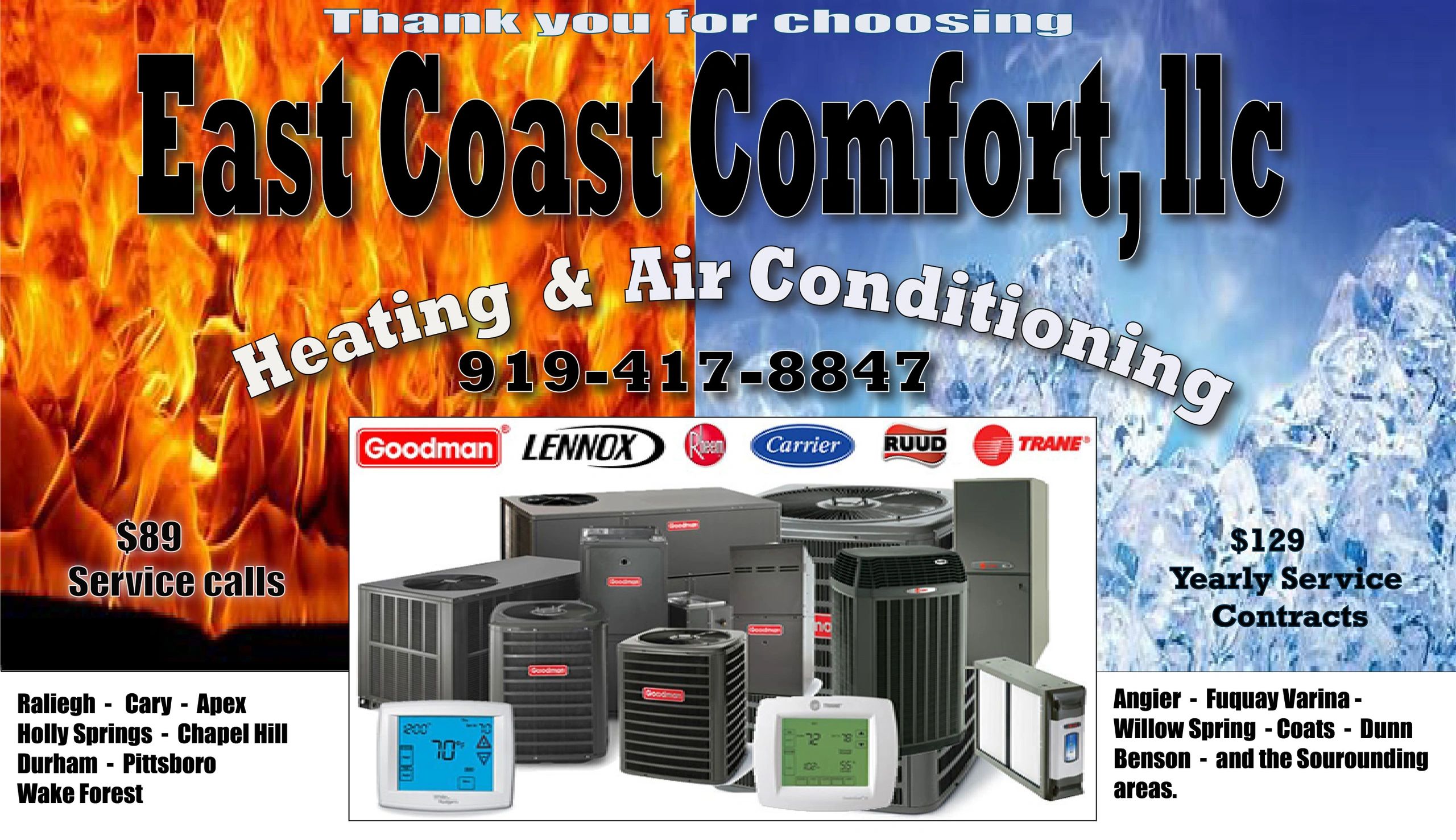 Heating And Air Conditioning East Coast Comfort Llc