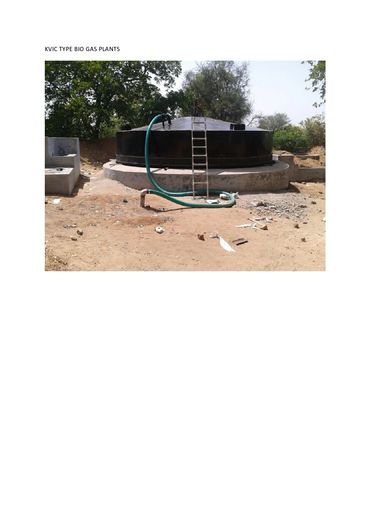 KVIC TYPE BIOGAS PLANT