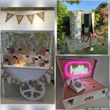 Candy cart, Photo booth and Audio guest book