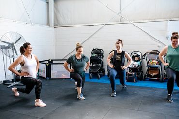 Mums working out with babies in canberra