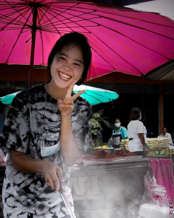 Market smiles in Khun Han, Thailand