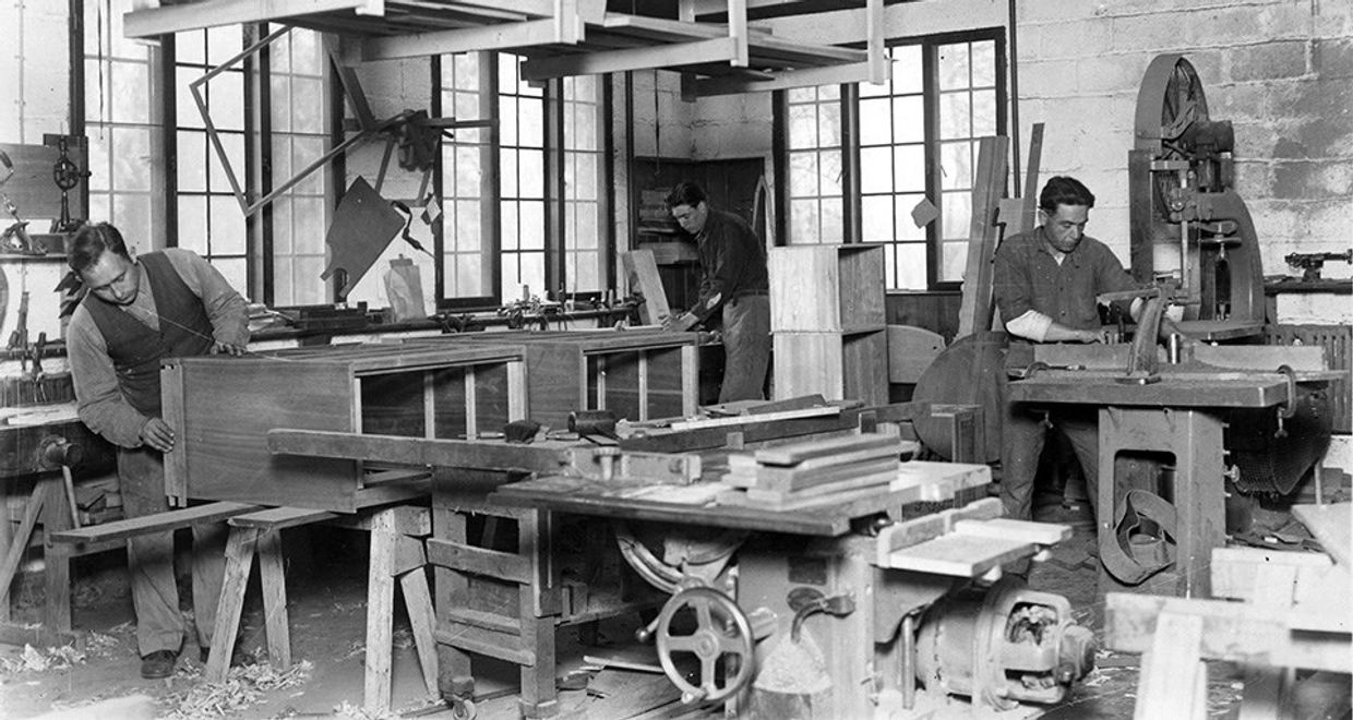 Classic cabinetmaker's workshop.