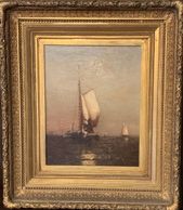 Arthur Quartley (1839-1886) Open Sailing. Signed and dated by Quartley 1880