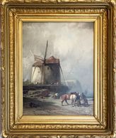 Franklin Briscoe (1844-1903) The Windmill signed and dated 1896
