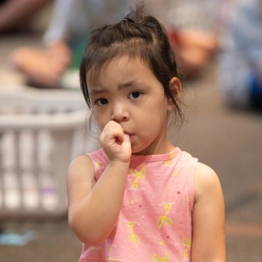 Preschool aged girl.