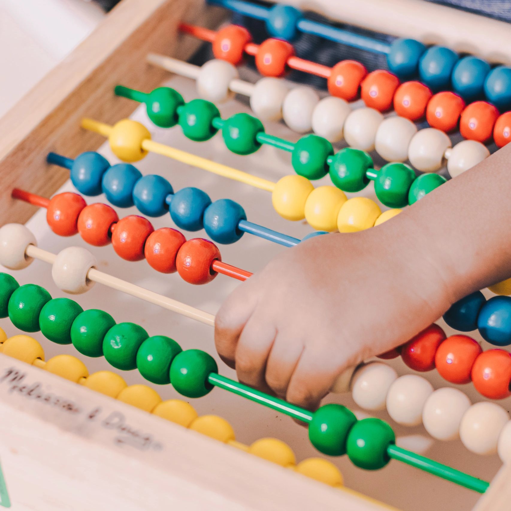 Toddler learning through play.