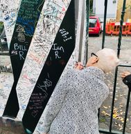 Writing on the abbey Road studios wall