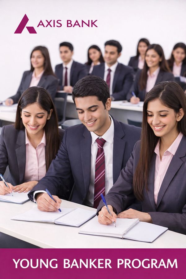 Young professionals in a training session for Axis Bank's Young Banker Program.