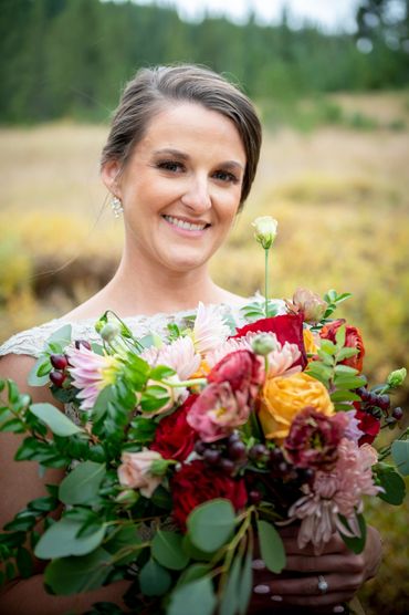 Fall bride, Copper Mountain wedding, Colorado