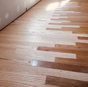 Red oak hardwood flooring repair 
