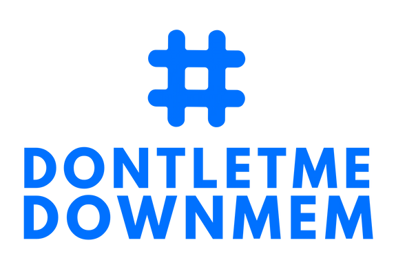 dontletmedownmem logo blue
