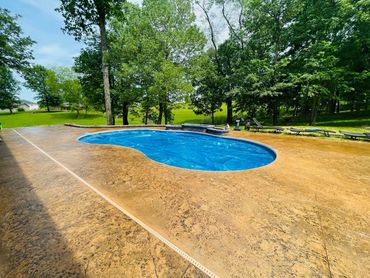 18x36 Blue Lagoon
Wedding Cake Steps
Stamped Concrete