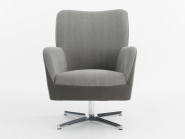 Bolero fauteuil in donkergrijs stof, een stijlvolle toevoeging aan elk interieur
