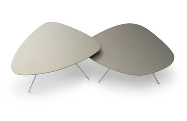 Liliom salontafels, blad in organische vorm, 3 poot