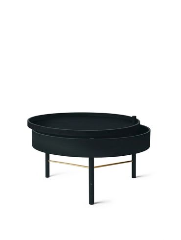 Audo Turning Table in hout en metaal, elegant en functioneel design