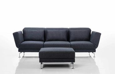 3- zits design bank Moule van Brühl met verstelbare rugleuningen en armleuningen