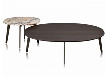 Set salontafel Madison van Papadatos in hout en natuursteen