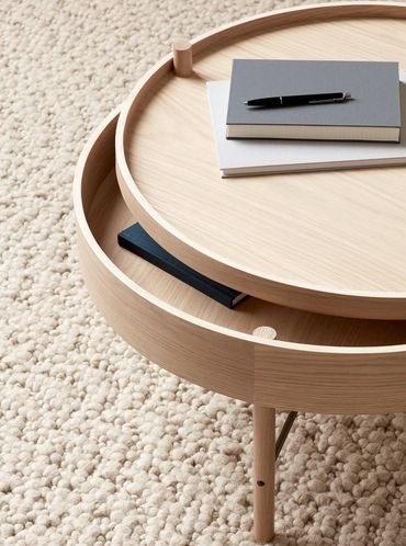 Audo Turning Table – functioneel en elegant, verkrijgbaar in diverse afwerkingen