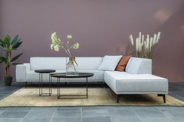 Grijze hoekbank Cartelliving