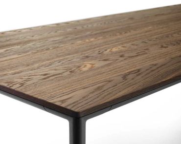 Detailfoto van de Shift tafel van Arco, verfijnd, design, eetkamertafel, uitschuifbaar