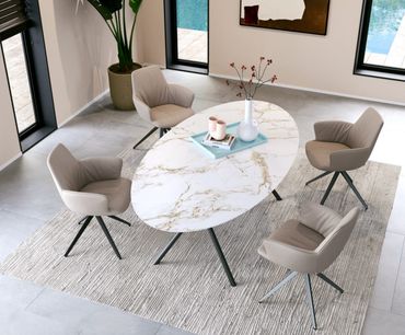 Design tafel ovale vorm Aiven van Bert Plantagie