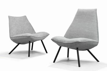 De Smile fauteuil van Cartel Living met lage en hoge rug, op pootjes