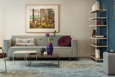 Set Taj Mahal salontafels in een modern interieur