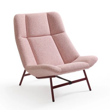 Soft Facet fauteuil van Artifort in roze stof