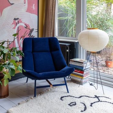 Blauwe Soft Facet fauteuil van Artifort