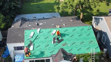 Tulsa, Oklahoma Roof Installation by Roof United your local best Roofing company in Brilliant Black.
