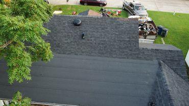 Tulsa, Oklahoma Roof Installation by Roof United your local best Roofing company in Brilliant Black.