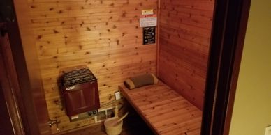 Sauna experience at Nirvana