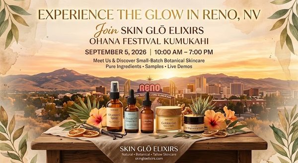Skin Glō Elixirs event in Reno, NV on September 5, 2026.