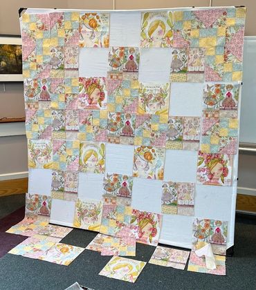 Quilt on Design Wall