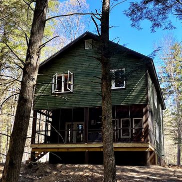 River & Woods Luxury Adirondack Cabin. ADK Riverside Cabins