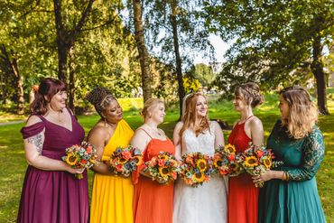 colourful summer wedding in cardiff city centre. carmel mccabe photography
