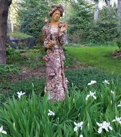 Tinka Jordy garden art sculpture at Anvil Arts Sculpture garden in Linville Falls, NC