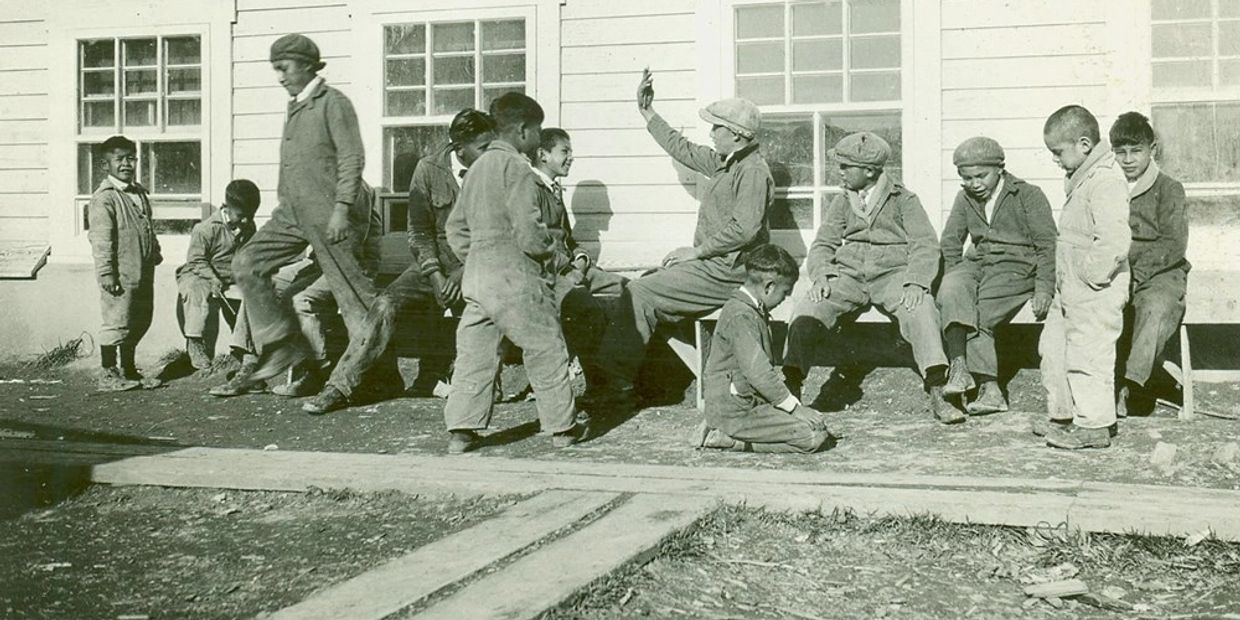 Sioux Lookout boys, 1930s. Anglican Church of Canada, General Synod Archives. Fonds 008.