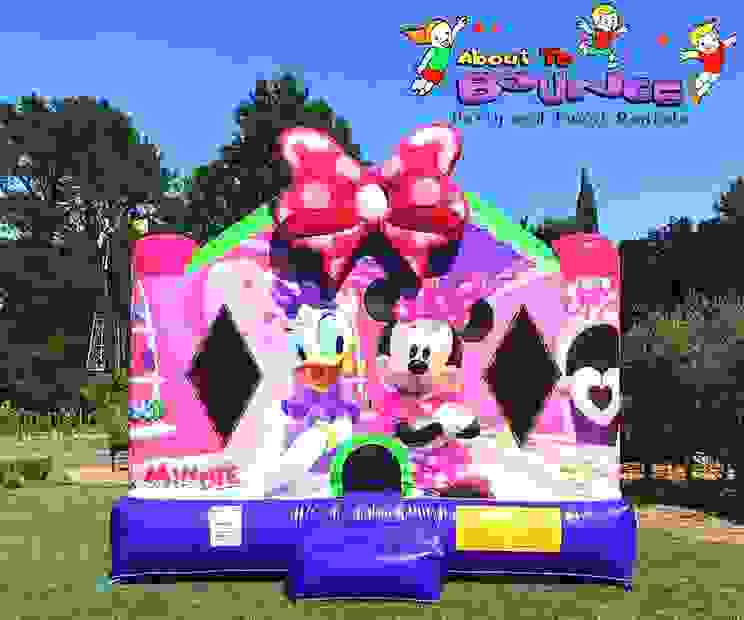 About to Bounce Minnie Mouse Bounce House Rental New Orleans