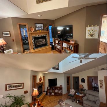 Before and After of an Interior Repaint