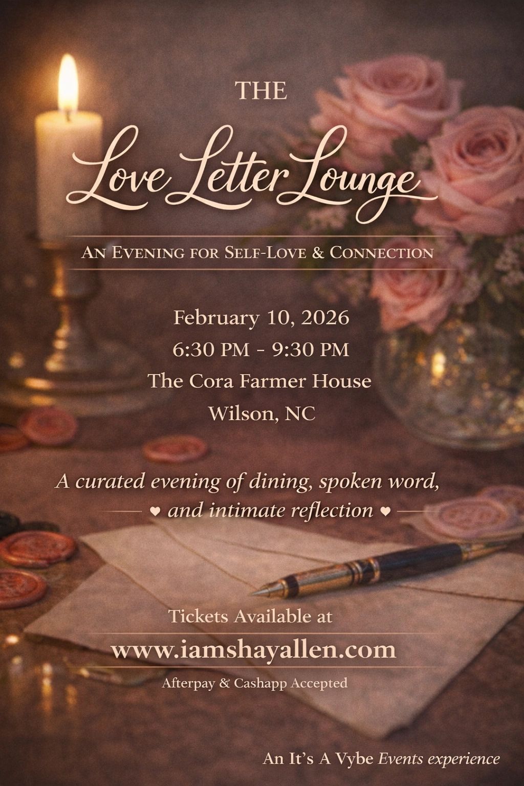 The Love Letter Lounge flyer