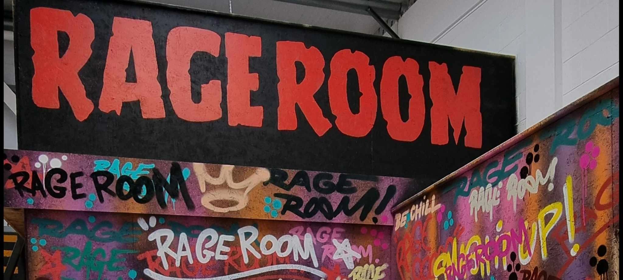 Rage room graffiti in rhe Leamington spa warwick midlands warwixkshire branch