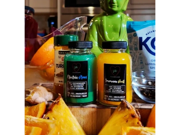 Pineapple, organic ginger, organic turmeric, and organic black pepper