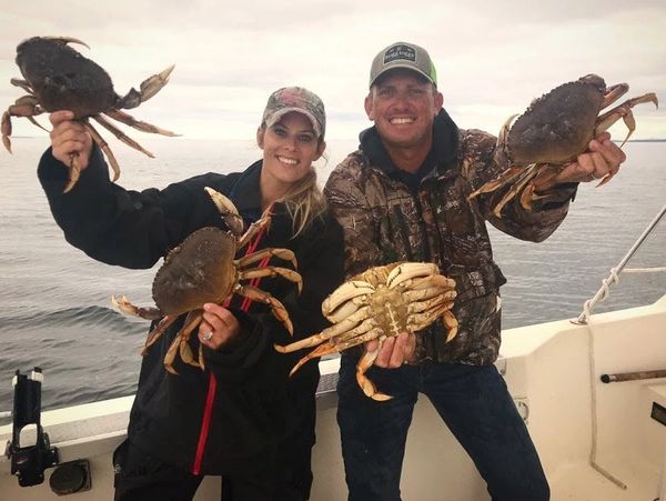 Crabbing on the pacific ocean