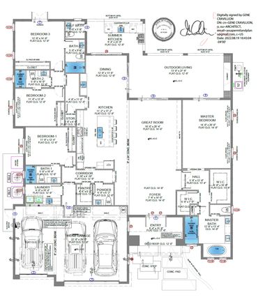 4 Bedroom, 4.5 Bathroom with a 3-car garage. 1,029 sq ft pookl & deck