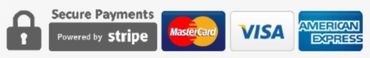 SECURE PAYMENTS ACCEPTED POWERED BY STRIPE
