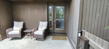 Door and side light installation