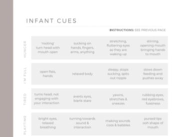 learning infant cues