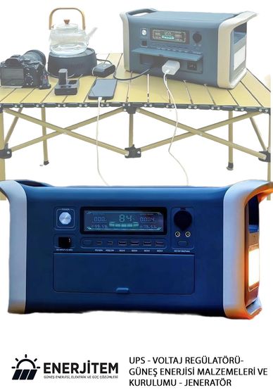 Mobil kullanım için üretilmiş taşınabilir jeneratör sisteminin fotoğrafı